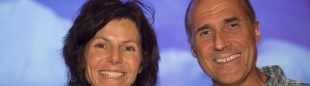 Gerlinde Kaltenbrunner y Ralf Dujmovits en el IMS 2012.  ()