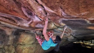 Ashima Shiraishi en Horizon 8C del Mt. Hiei  (Foto: Brett Lowell)
