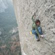 Adam Ondra en la primera repetición del Dawn Wall (900m