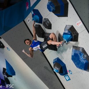 I prueba de la Copa del Mundo de Búlder 2017 en Meiringen (Suiza). Foto Eddie Fowke ()