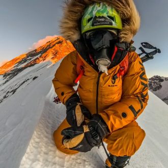 Jost Kobusch, a 7.500 m en la arista oeste del Everest (Foto: @jostkobusch).