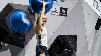 Janja Garnbret en el Campeonato del Mundo de Búlder de Seúl 2025 (Foto: Nakajima/Timmerman/IFSC).