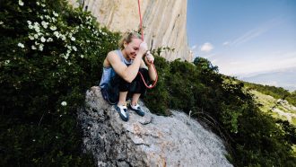 Janja Garnbret en 'Bibliographie' 9b+. Foto: Jessica Glassberg / Red Bull Content Pool